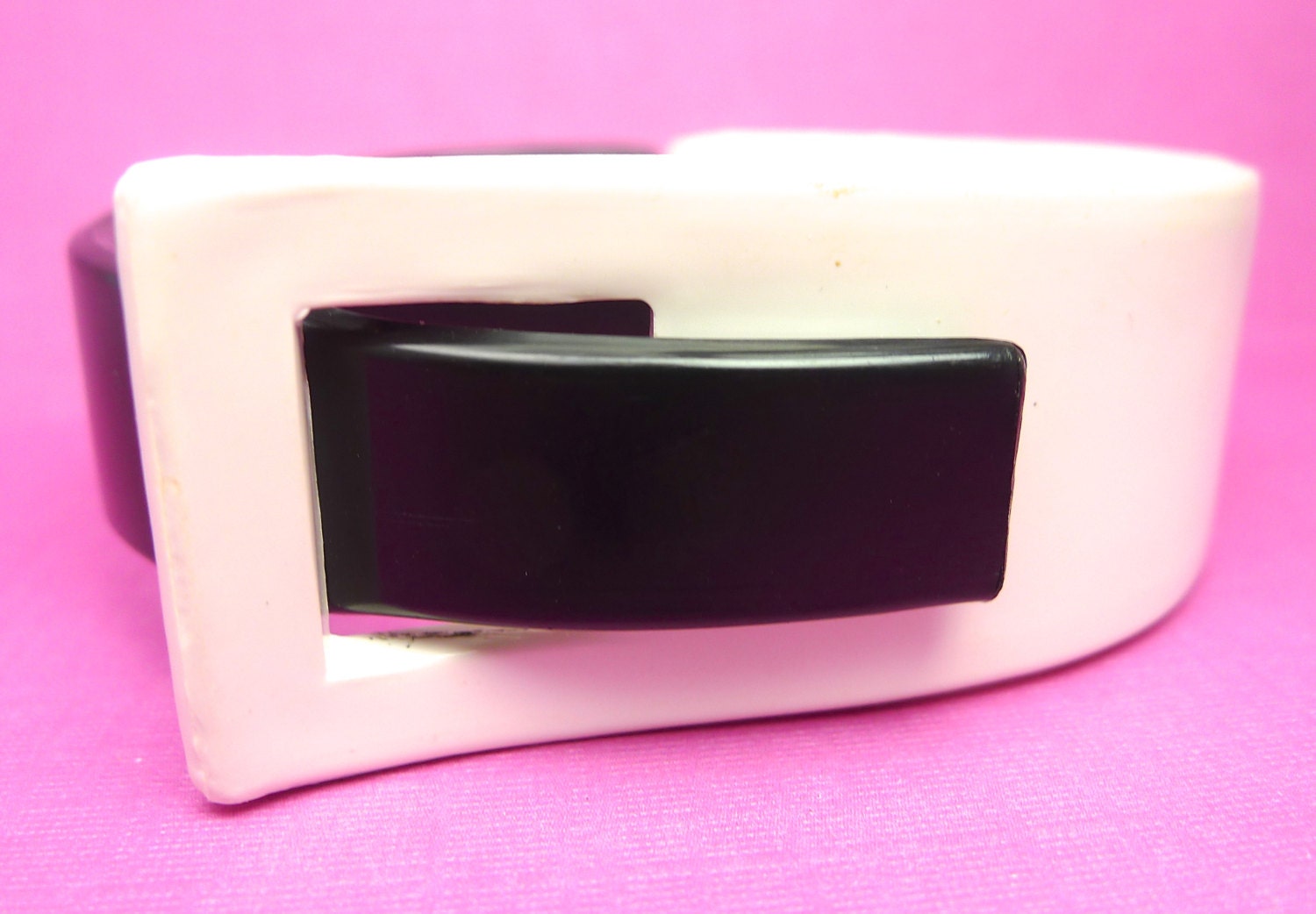 Vintage 50s Western  Germany Lucite Buckle Bracelet