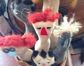 CustomerAppreciation Sale Bucket of Primitive Dolls