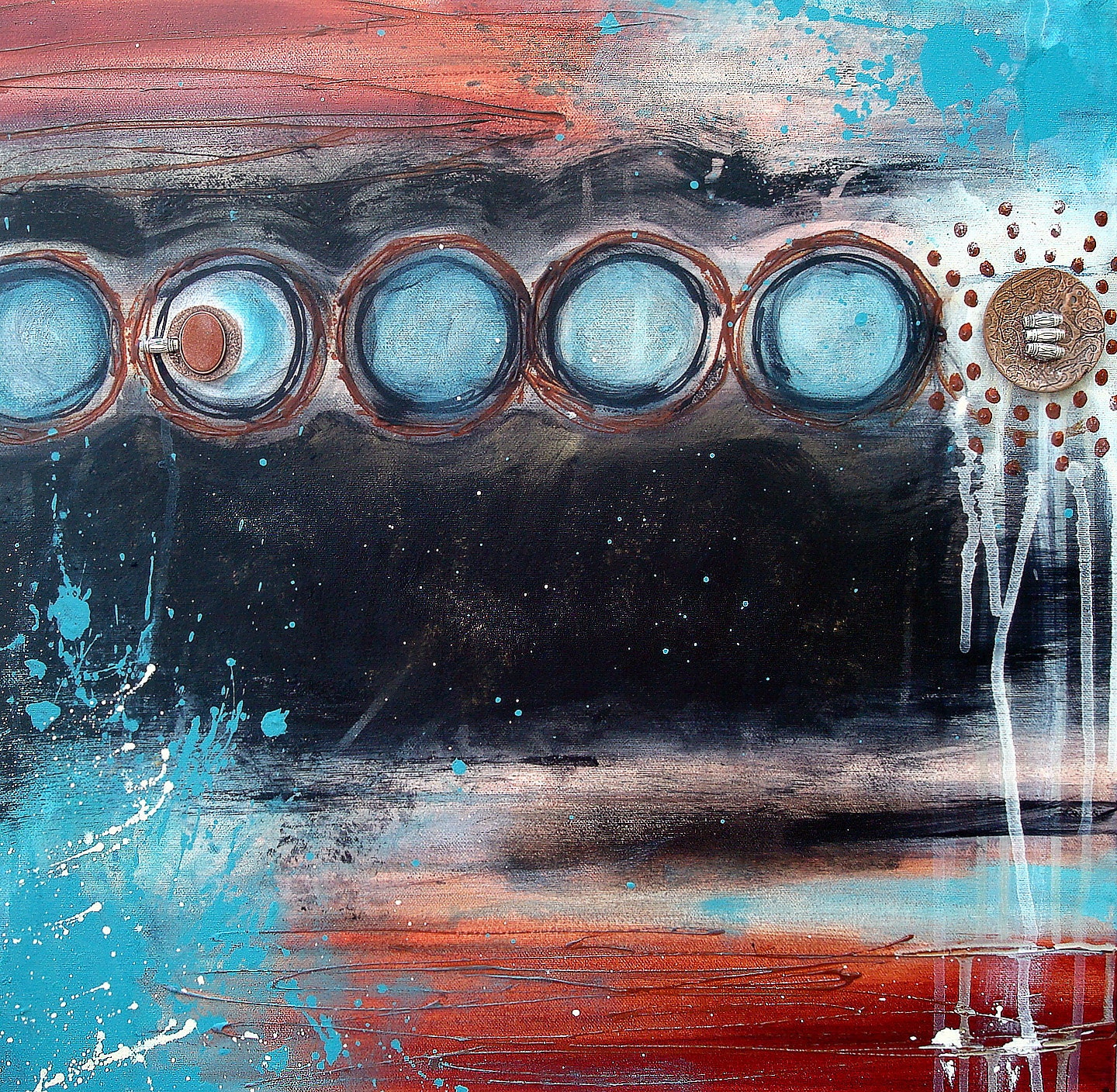 Midnight Waters - Original Contemporary Painting