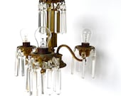 Portable Antique Crystal Chandelier with Chain Cord