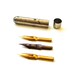 Pen Tube with Three Resterbrook & Company Pen Nibs