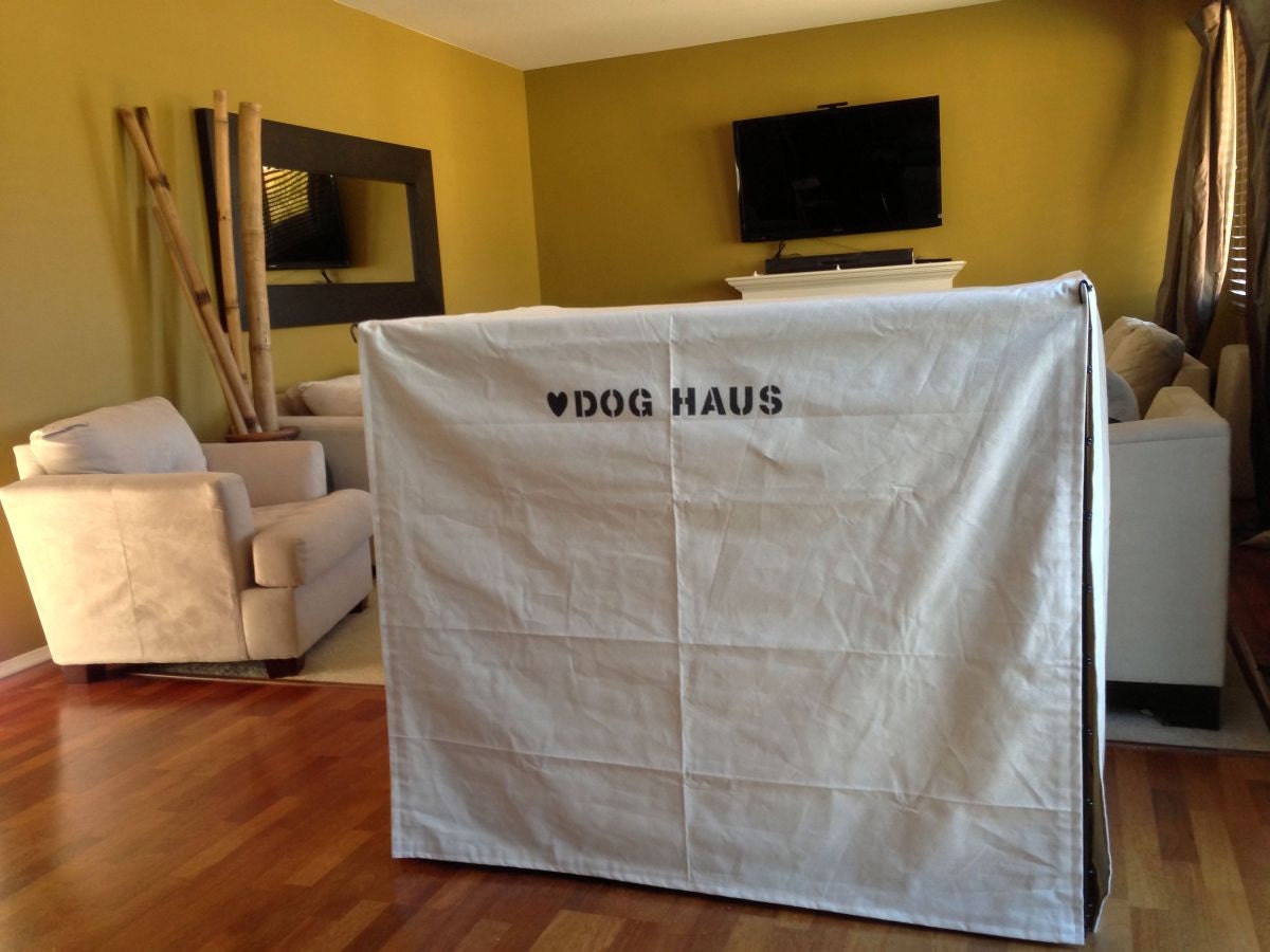 Dog Crate Cover 48L x 30W x 33H : Choose from many canvas colors - All sizes available