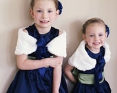 Flower Girl Fur Capelet Wrap