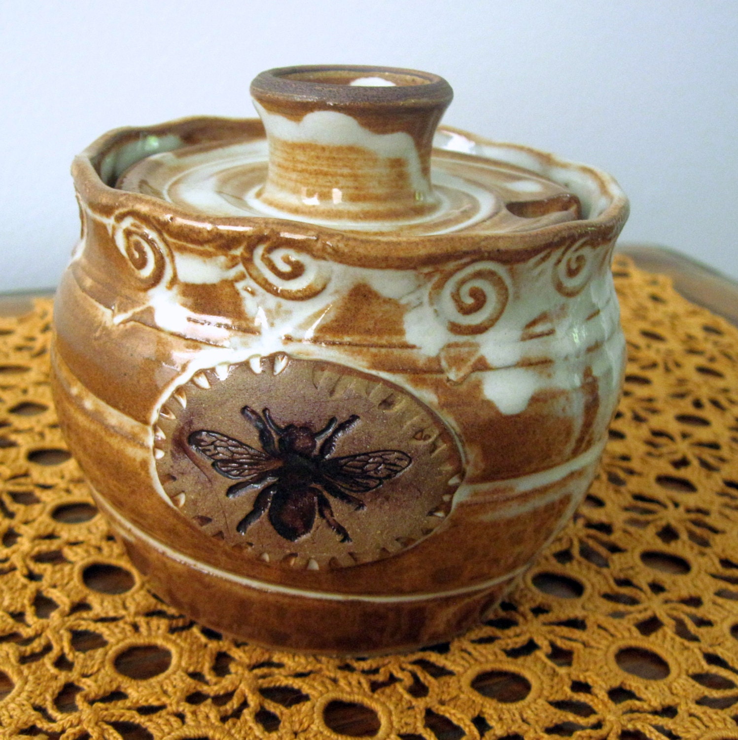 Honey Jar with Dipper