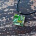 August Peridot Green Mosaic Pendant