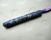 Crochet Hook, Floral Covered Handle, Polymer Clay, Bates, Size G