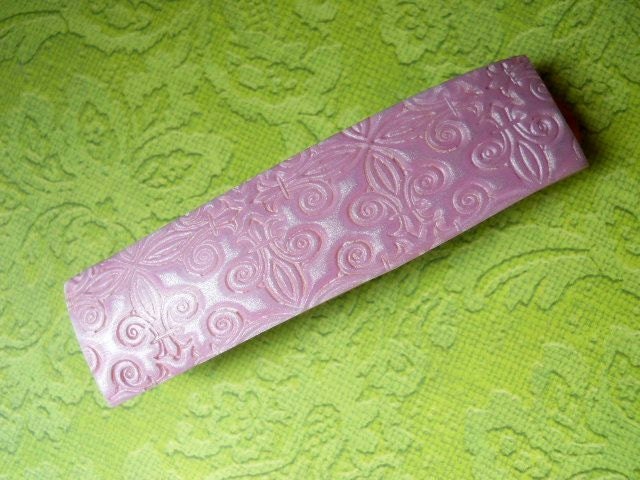 Polymer Clay Extra Large Barrette, Four Inches