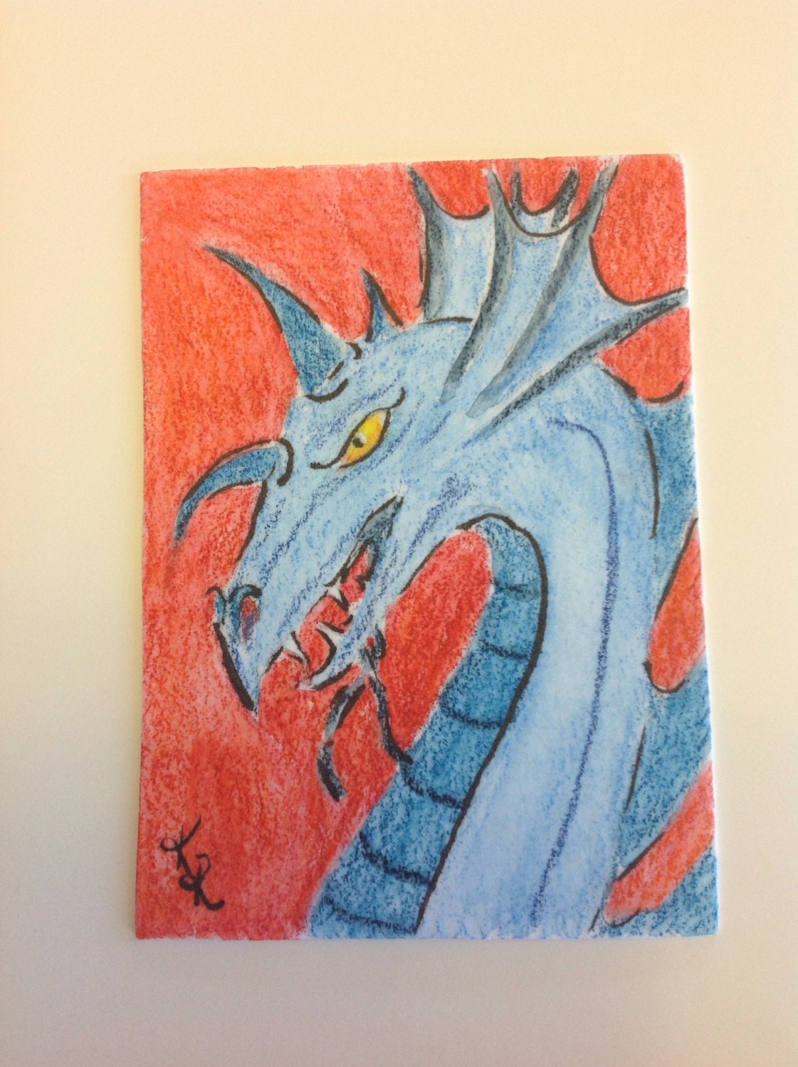 The Sea Dragon - Original ACEO Sketch card
