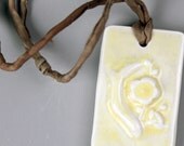 Yellow Ceramic Porcelain Ume Necklace
