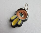 Barbie Doll Eye Charm in Yellow