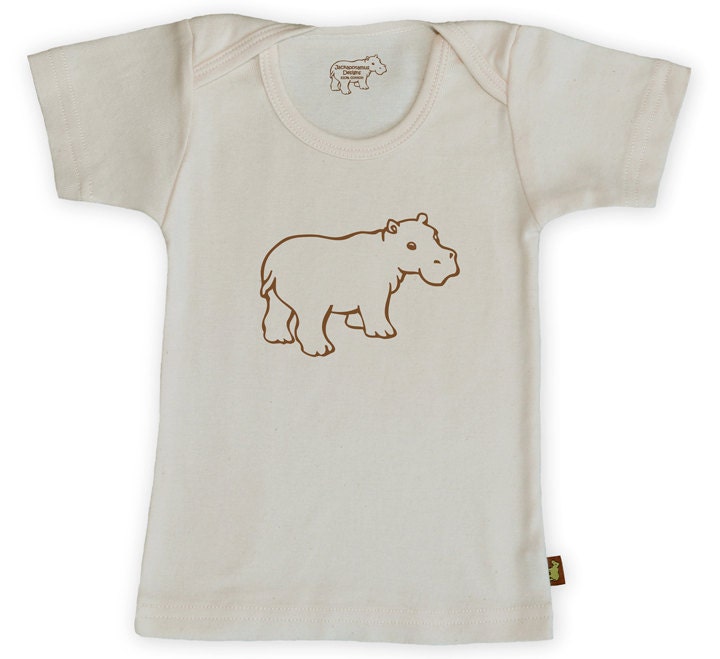Unbleached Organic Hippo T-shirt