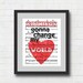 Beatles Music Art Print - 8x10" Nothings Gonna Change My World Song Lyrics on Sheet Music Wall Art Print