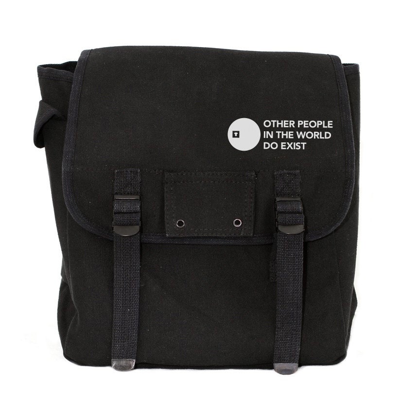 Backpack: Other People - Canvas Backpack for Men & Women