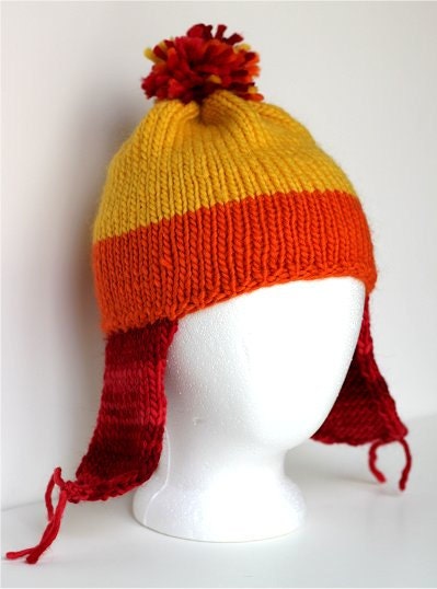 Handknit Cunning Earflap Hat