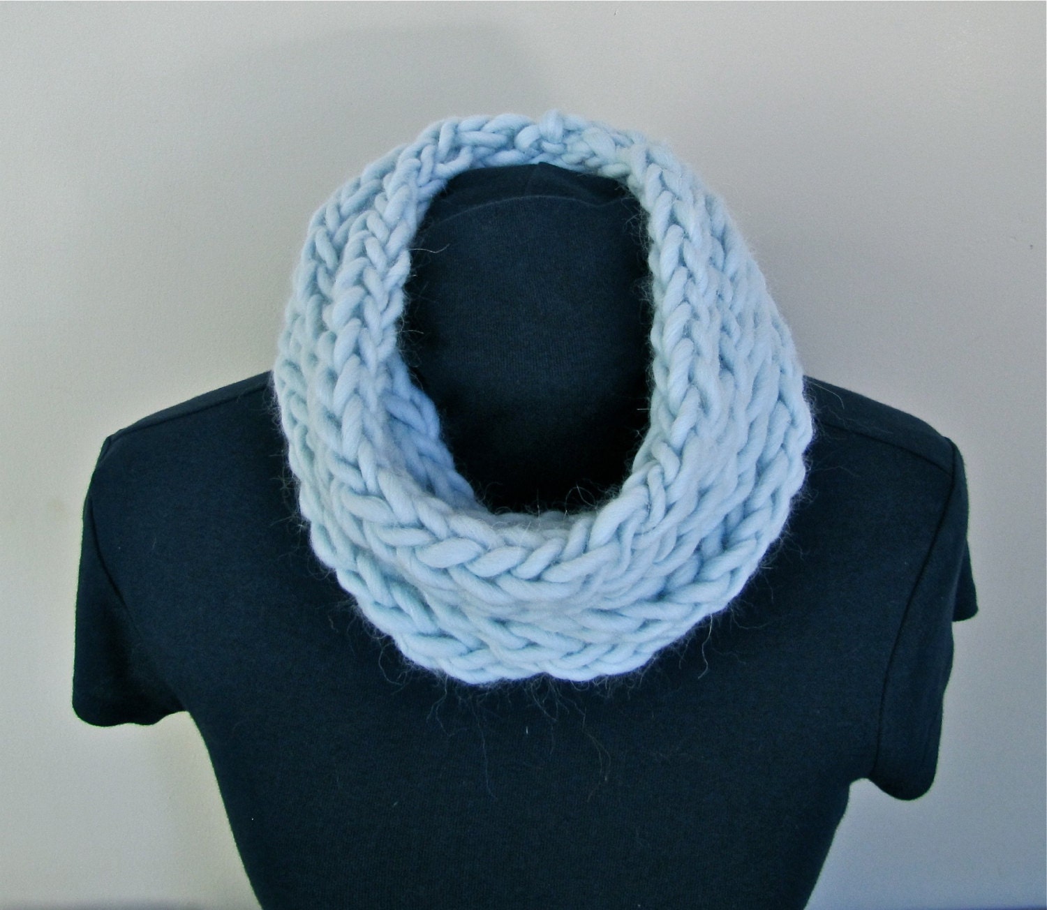 nob hill cowl // pale blue