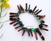 Sea Urchin Spikes, A Stretch Bracelet, 4-Large