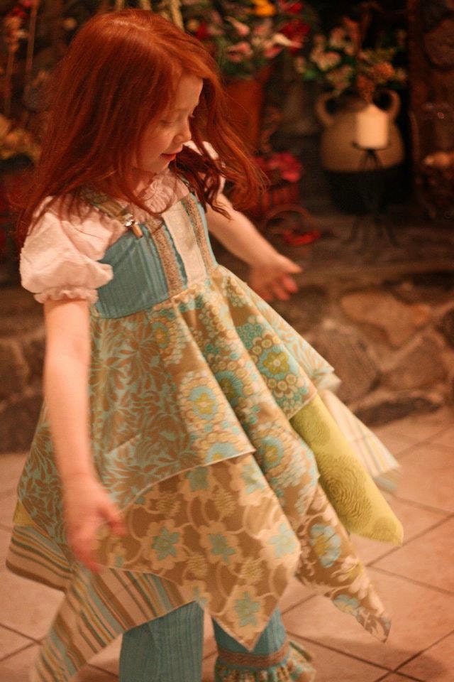 Triangle Hem Dress OR Skirt and Top Set Custom Boutique Sz 2t to 5