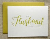 Husband Letterpress Card