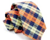 FORAGE sample sale. necktie / blue & orange