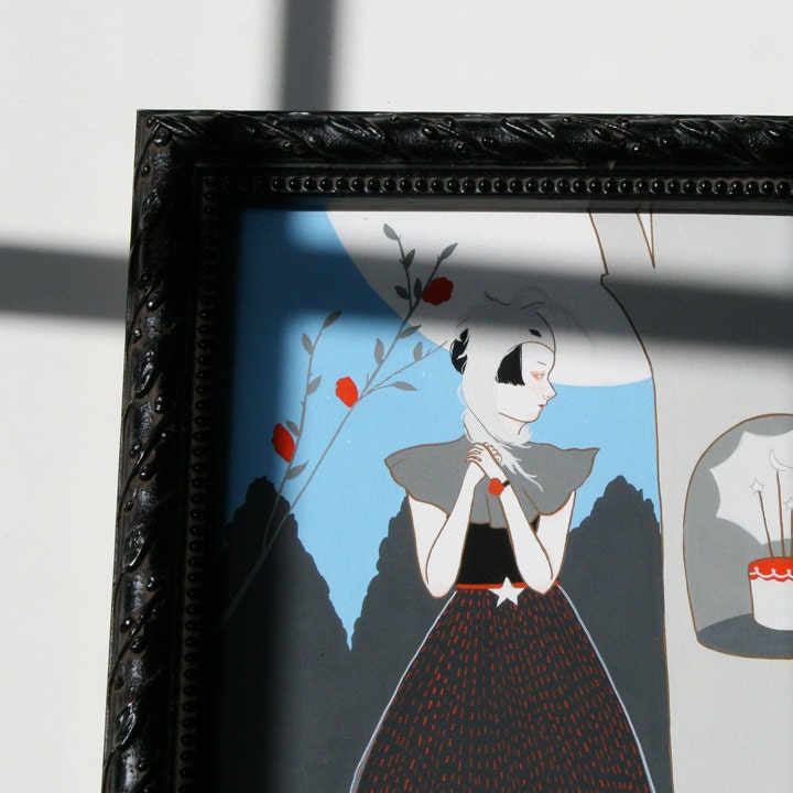 A Birthday - original painting framed