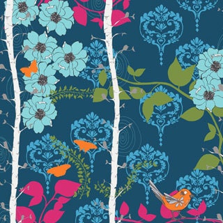 Valori Wells FABRIC - SATEEN - Novella - Finnelopy - Indigo
