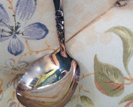 Silver Serving Ladle For Soup or Gravy Community Silver 1960
