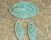 Blue/Green Spindle Cuff and Drops