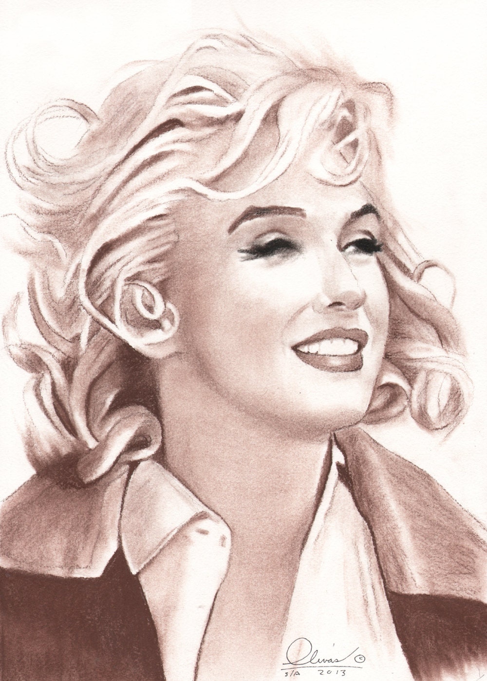 New Marilyn No. 2.....hand drawn