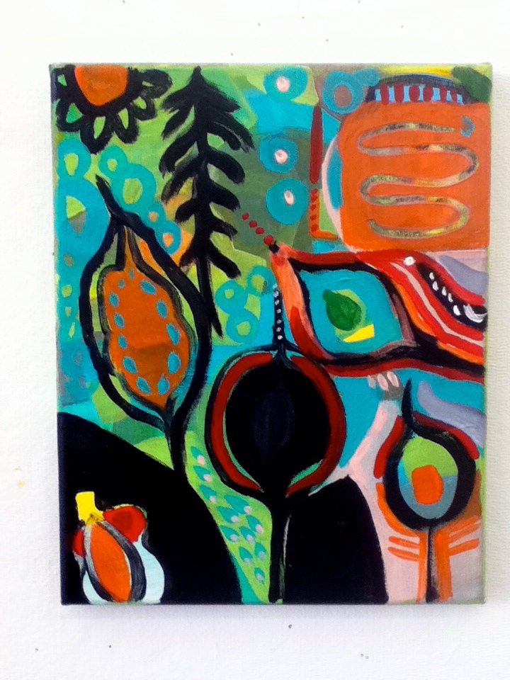 Pods an original painting by Susan Schwake