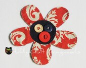 Fabric Flower Applique, Scrapbooking Embellishment, Flower Appliques, Scrapbook Flowers, Flower embellishments, Fabric Flowers