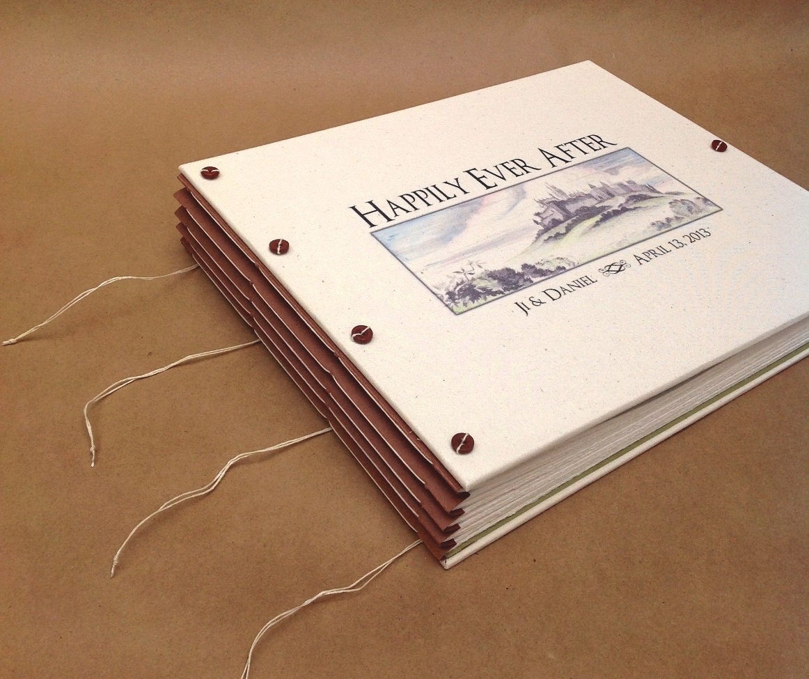 Happily Ever After Personalized Wedding Album for Guest Book or Photos - Custom Made