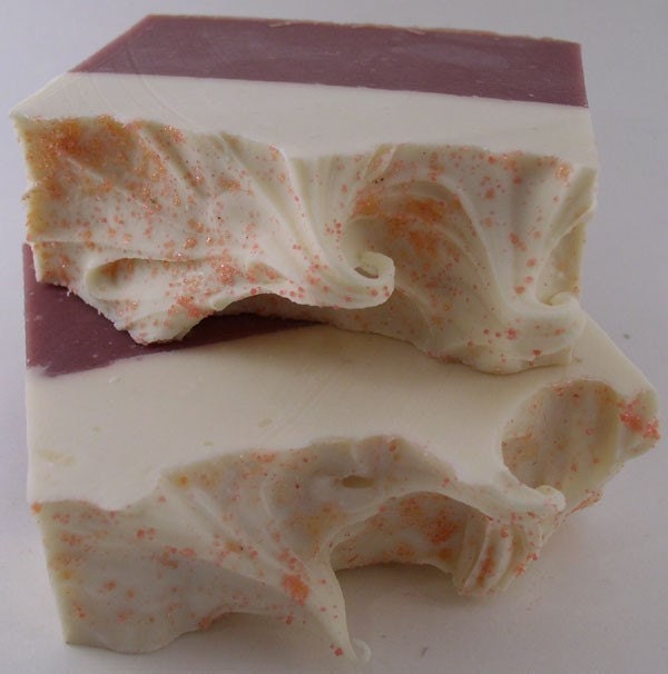 Pink Grapefruit Handmade Soap - JUMBO SIZED Vegan Bars made with pure essential oils and coconut milk - from Arcadia Aromatics