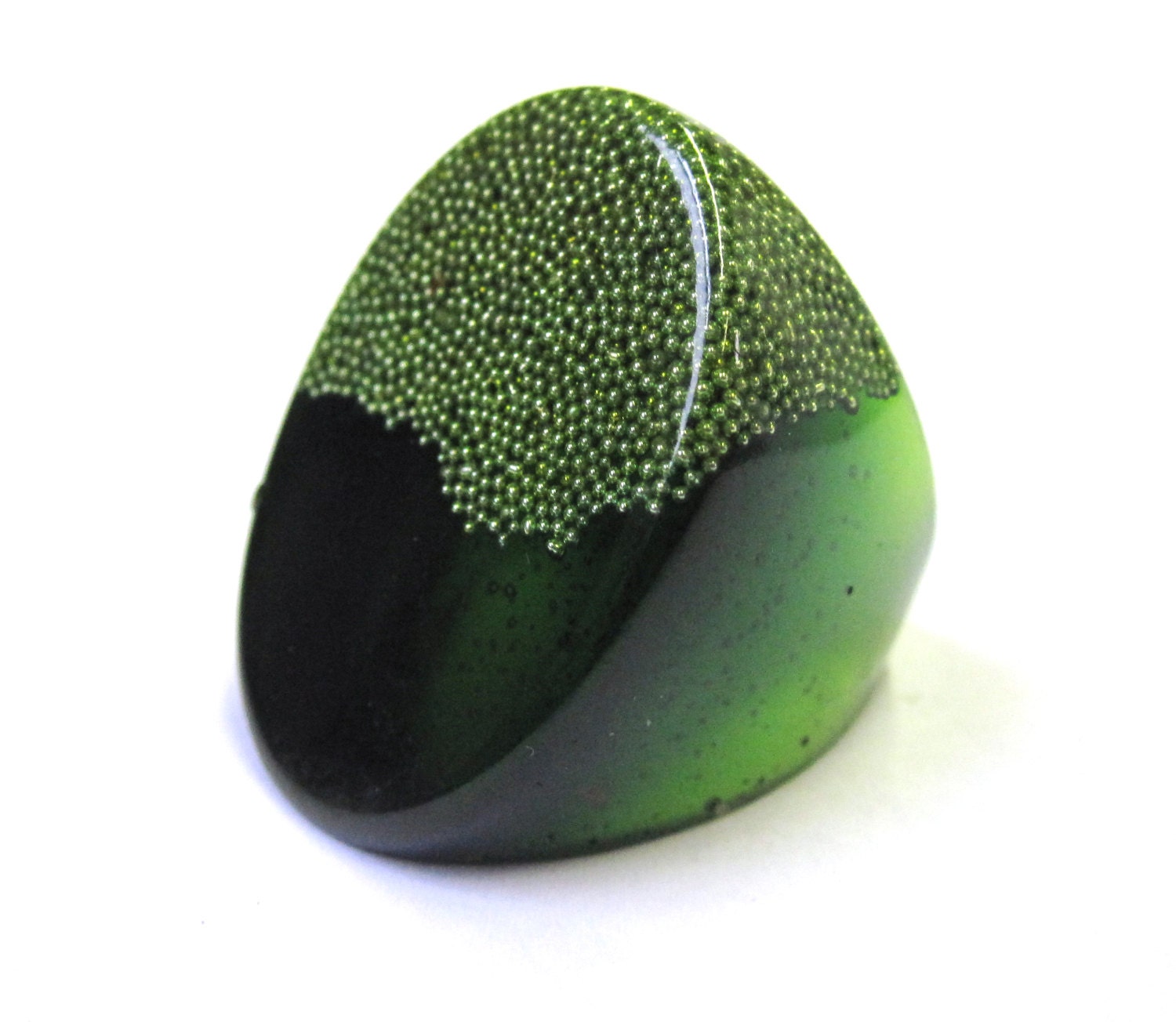 Emerald Green Resin Ring
