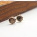 20% off sale Mocha brown gemstone stud earrings, smoky quartz stud earrings, sterling silver earrings, post earrings