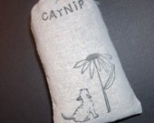 Organic Catnip (Cat Nip) Loose in a Hand Stamped Bag Cat Feline