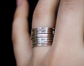 Sterling silver stacking rings set of 15