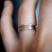 14kt Yellow Gold-filled and Sterling Silver set of 5 Ultra Thin Stacking rings