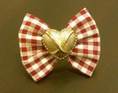 PICNIC DATE Gingham Bow Ring