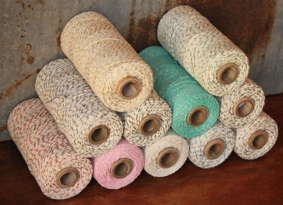 Bakers Twine -- assorted colors - choose your color - 20 yards -- sampler Il_570xn