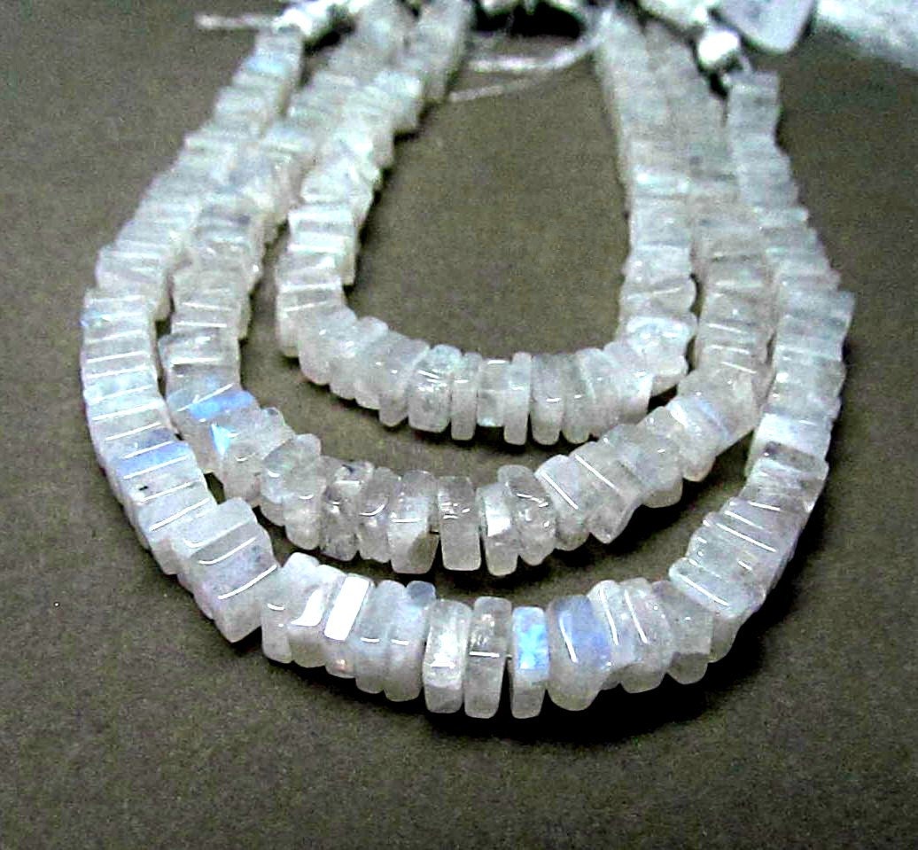 Moonstone, Rainbow, Square, Smooth