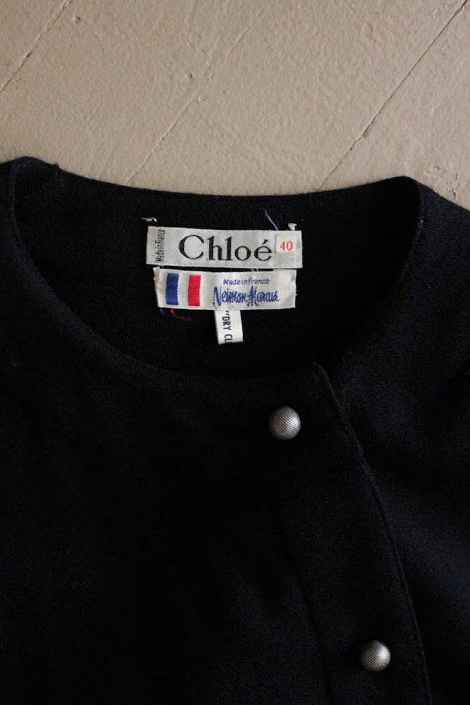 vintage Chloe dress / wool military dress
