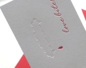 Valentine Card: love bites (Letterpress)