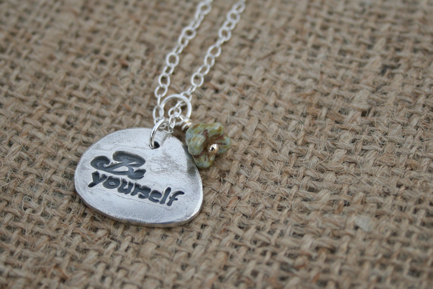 Rustic Silver Necklace Collection - Be Yourself, Everyone Else is taken....