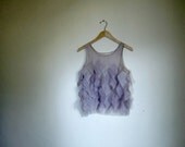faded monochromatic diamond tank top sample piece// size s