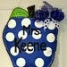 Teacher Apple Burlap Door Hanger Decoration HUGE - Polka Dots Back to School