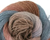 Hand Dyed Angora Silk Laceweight Yarn 435yds 50g Dorian's Painting