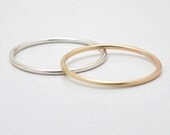 Halo Ring in 14k Gold Filled or Sterling Silver - Recycled Metal