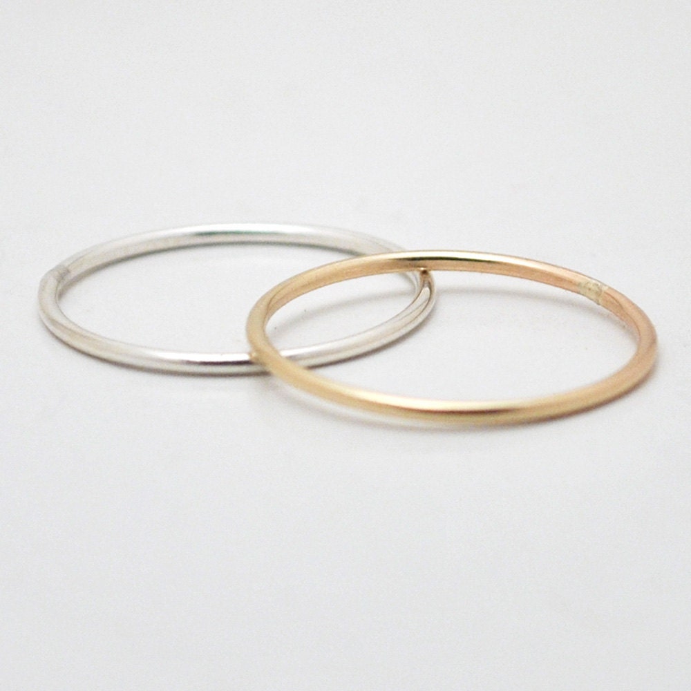 Halo Ring in 14k Gold Filled or Sterling Silver - Recycled Metal