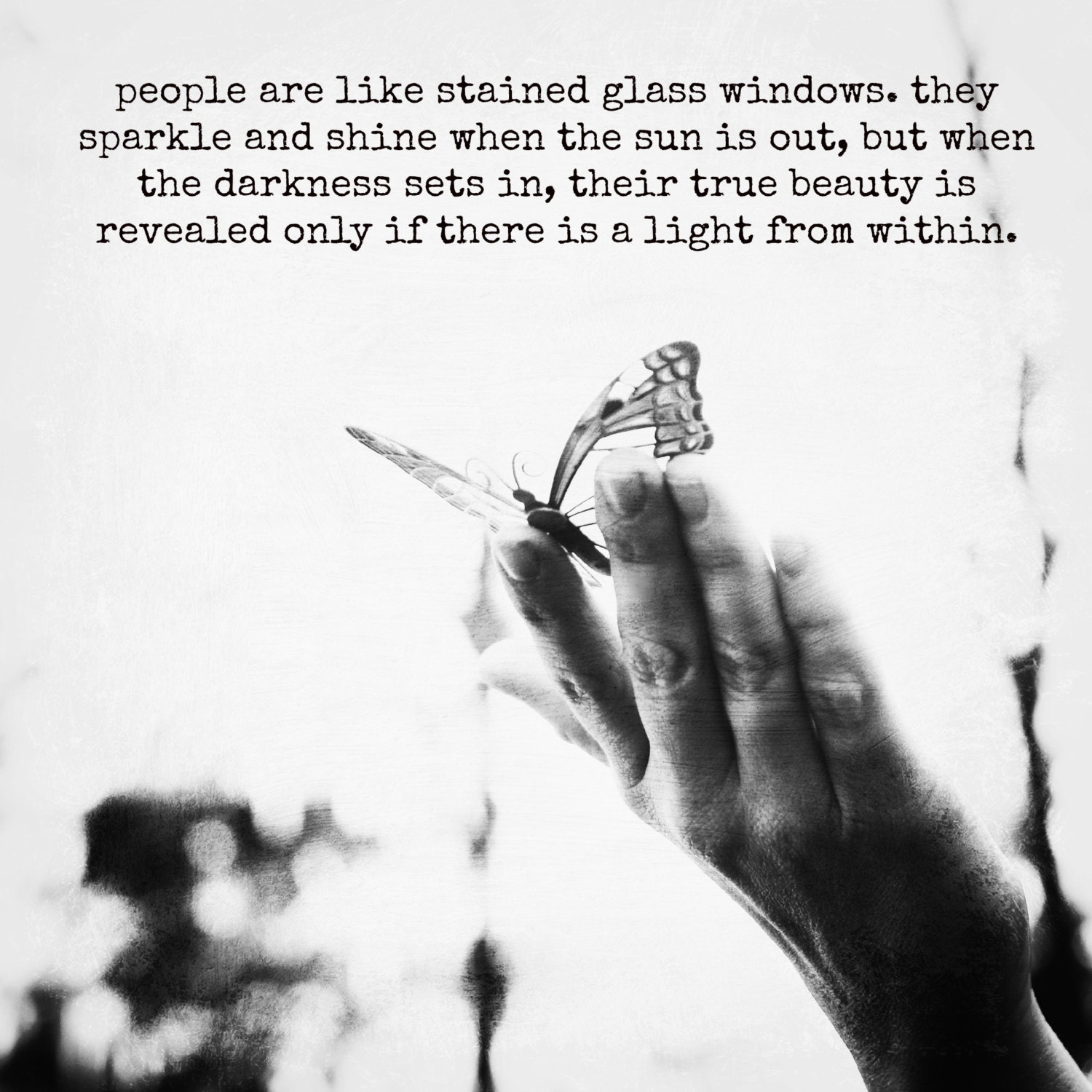 people are like stained glass