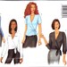 Butterick 6768 Ladies Cocktail Business Sexy Wrap Blouse Top Sewing Pattern Sizes 12-16 Out of Print UNCUT